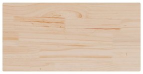2 db tömör fenyőfa téglalap alakú asztallap 60 x 30 x 2,5 cm