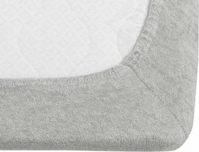 Frottír világosszürke lepedő EXCLUSIVE 90x200 cm