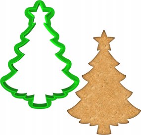 Mézeskalács lyukasztó Forma Karácsonyi Karácsonyfa 8cm