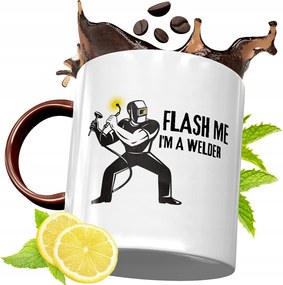 Bordó Bögre Hegesztőnek Születésnapi Ajándék fényképes nyomtatással