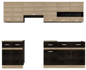 Salandra Elemes konyha 1 ajtós felsőszekrény sonoma 40 x 60 x 30 cm