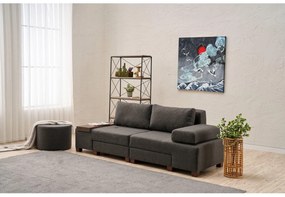 Széthúzható kanapé Perenilla L (antracit + dió). 1107009
