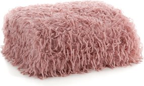 Szőrme takaró Adore 130x170 púderes szőrme meleg puha kellemes shaggy
