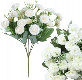 Mesterséges Szegfűcsokor Fehér Krémszínű 32cm Dekorációs Virágok