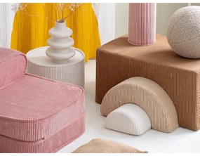 Barna kordbársony habszivacs játszótér 3 db-os magasság 37 cm 75x49 cm Rainbow Montessori – Wigiwama