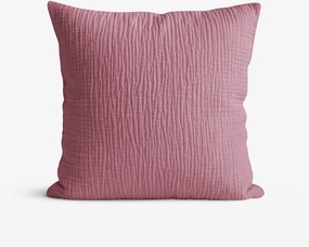 Goldea muszlin párnahuzat - pasztell borvörös 50 x 70 cm