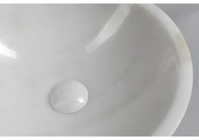 Sapho - Ráépített mosdó BLOK átm. 40 cm márvány/fehér