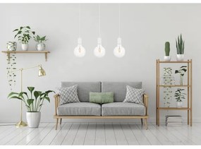 Csillár zsinóron MIROS 3xE27/60W/230V fehér