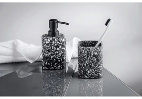 Terrazzo fekete fogkefetartó pohár - Wenko
