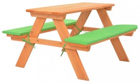 tömör fenyőfa gyerek piknikasztal paddal 89 x 79 x 50 cm