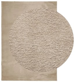 HUARTE homokszínű rövid szálú puha és mosható szőnyeg 160x230cm