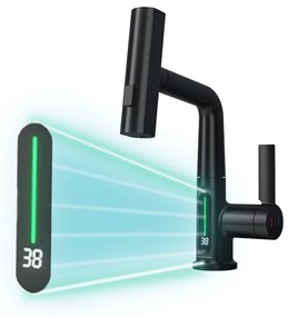 Mara mosogató csaptelep multifunkciós fejjel digitális kijelzővel