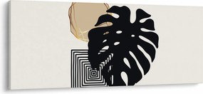 Kép - Absztrakció trópusi levelekkel N⁰2 (120x50 cm)