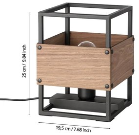 Eglo 43807 - Asztali lámpa EVESHAM 1xE27/40W/230V