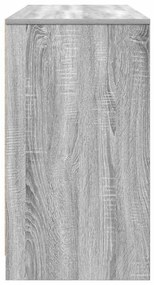 szürke sonoma színű szerelt fa íróasztal 120x42x76 cm