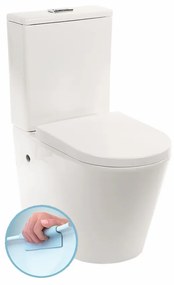 Paulo rimless WC kombi alsó/hátsó kifolyással soft close ülőkével