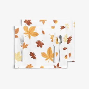Goldea pamut reggeliző alátét - őszi levelek - 2db 30 x 40 cm