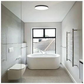 LED Fürdőszobai mennyezeti lámpa LED/18W/230V 3000/4000/5700K IP55 fekete