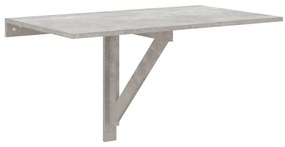 betonszürke szerelt fa összecsukható fali asztal 100x60x56 cm