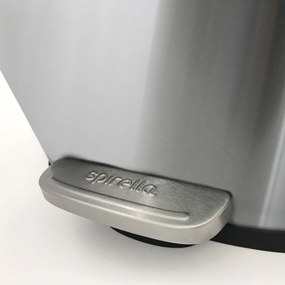 Matt ezüstszínű acél pedálos szemetes 5 l Akira – Spirella