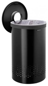 Matt fekete fém szennyeskosár 60 l – Brabantia