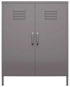 Szürke fém szekrény 80x102 cm Bradford – Støraa