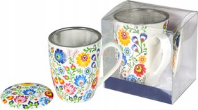 Porcelán teás bögre Livello 350 ml Folklór Vadász