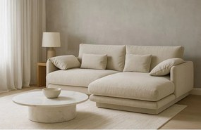 Bézs sarokkanapé (jobb oldali) Torino – Micadoni Home