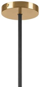 Csillár rúdon GEORGIA 5xG9/5W/230V arany/füstös bézs