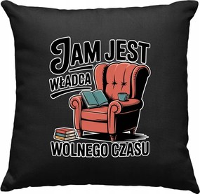 Nyugdíjas szabadidő uralkodó párna 2 fekete