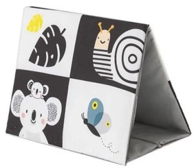 Taf Toys - Gyermek textilkönyv tükrös fekete