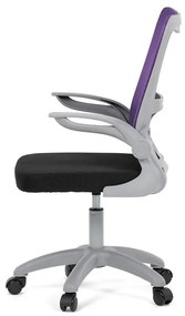 Gyerek forgószék lila hálós háttámlával. KA-K2008 PUR