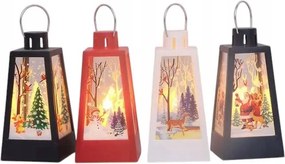 Karácsonyi Led Lámpa Téli Motívummal 12,5 CM Dekoráció