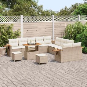 Kerti Kanapé Szett 13 pcs bézs és krémszínű 90 x 55 x 71 cm