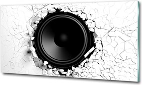 Fotótapéta falra edzett üveg Hangszóró 100x70