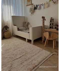 Krémszínű mosható kézi szövésű pamut szőnyeg 90x130 cm Bloom Natural – Lorena Canals