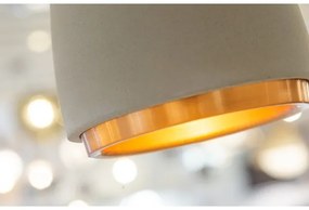 Klausen 111041 - Csillár zsinóron CONCRETE 1xGU10/5W/230V szürke/réz