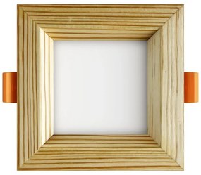 APLED - LED Lámpa SQUARE WOODLINE LED/3W/230V 3000K 9x9 cm fenyő tömör fa