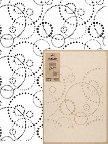 Festősablon Ismételhető Többször felhasználható 59x95cm Tapéta Kör Univerzális Kerekek