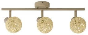Spotlámpa DEX 3xE14/10W/230V bézs/krém