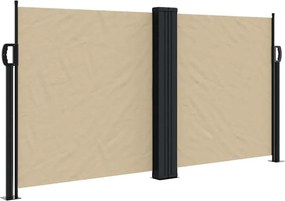 vidaXL bézs behúzható oldalsó napellenző 120 x 1200 cm