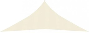 krémszínű HDPE napvitorla 160 g/m² 5 x 6 x 6 m