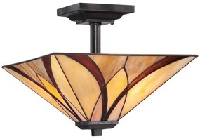 Elstead QZ-ASHEVILLE-SF - Tiffany rúdra szerelt csillár ASHEVILLE 2xE27/100W/230V