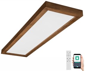 Brilagi-LED Dimmelhető lámpa WOODY FRAME LED/50W/230V tölgy 120x30 cm IP44 + távirányító 8590828607311