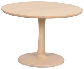 Natúr színű kerek dohányzóasztal tölgyfa dekorral 60x60 cm Hobart – Rowico