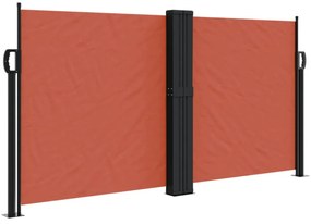 terrakotta behúzható oldalsó napellenző 120 x 1000 cm