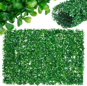 Mesterséges Sövény Borostyán Erkély Fal Háló Szőnyeg Panel Puszpáng Levél