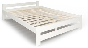 HERA tömörfa ágy + ágyrács AJÁNDÉK, 140x200, fehér