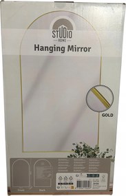 Függő tükör Studio Home 56x32 cm arany keret Hanging Mirror