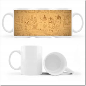 Egyiptomi hieroglifák fényképes bögre